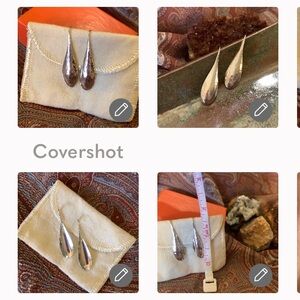 James Avery Sterling Silver Hammered Drop Earrings